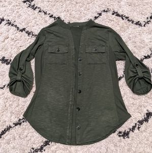 sage green jacket